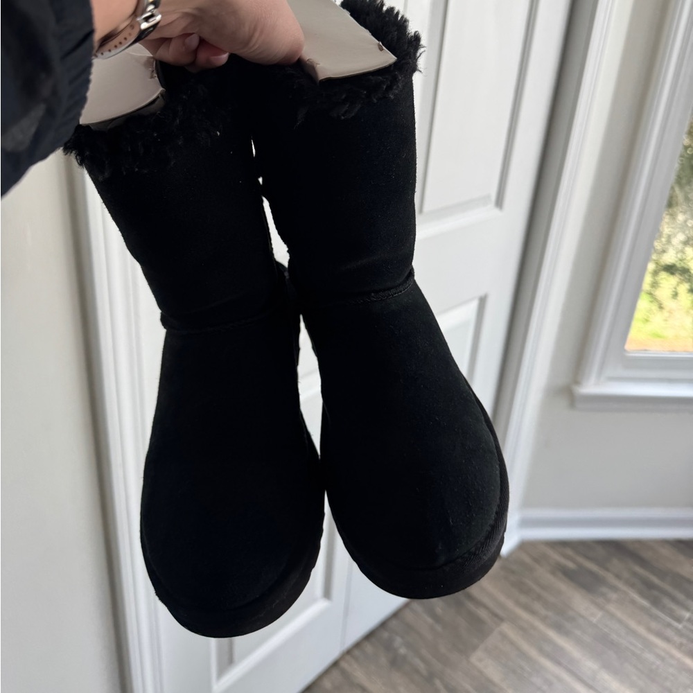 UGG black Bailey Bow II Suede Water 7 - Picture 3 of 7